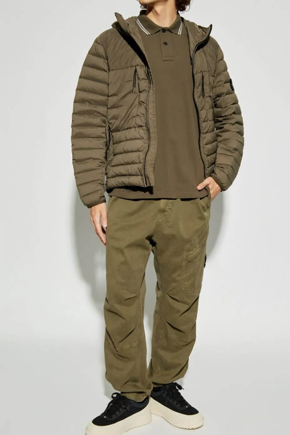 Stone Island GREEN Pants with logo