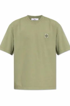 Stone Island GREEN T-shirt with logo