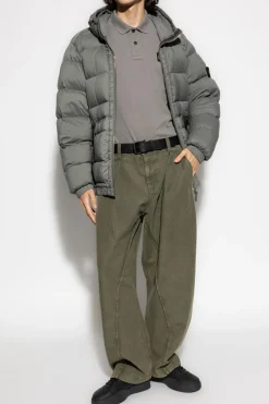Stone Island GREY Down Jacket "Seamless Tunnel"