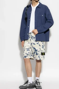 Stone Island GREY Logo shorts