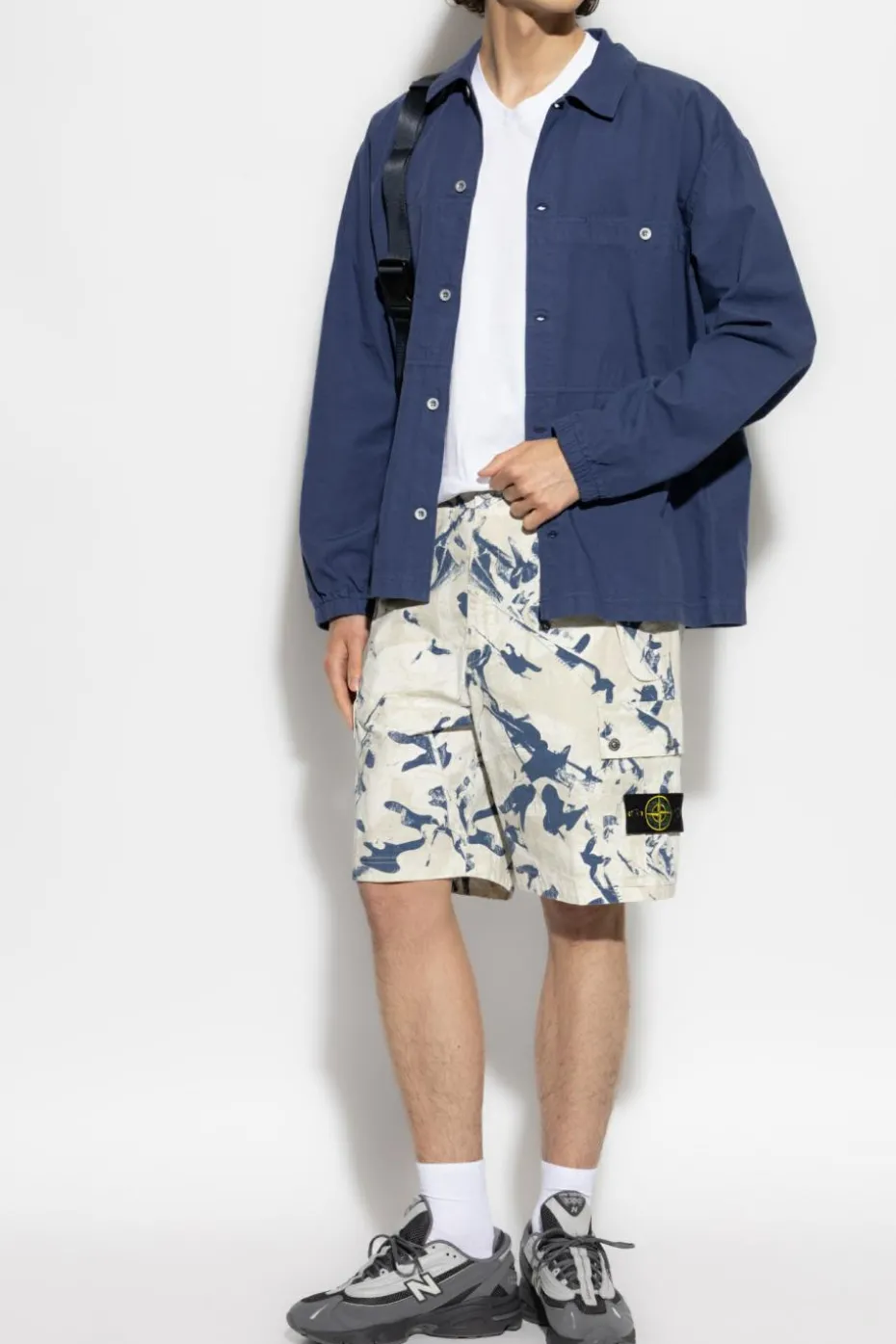 Stone Island GREY Logo shorts