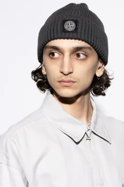 Stone Island GREY Wool beanie