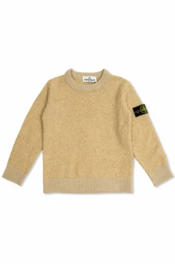 Stone Island Junior beige Sweater with logo