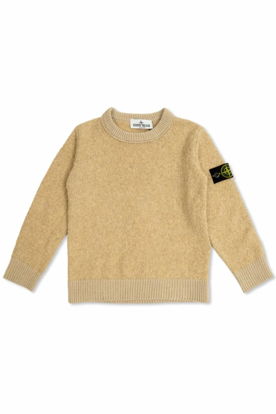 Stone Island Junior beige Sweater with logo