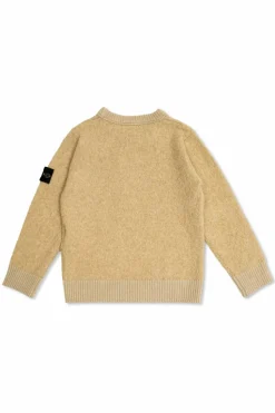 Stone Island Junior beige Sweater with logo
