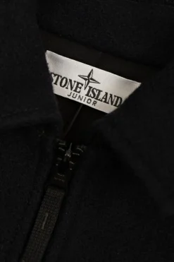 Stone Island Junior BLACK Jacket with logo