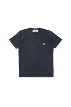 Stone Island Junior BLACK T-shirt with logo