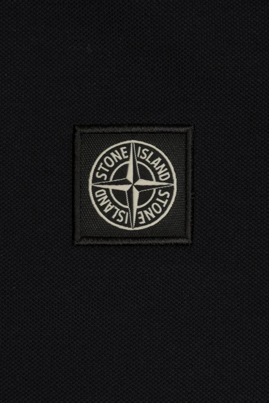 Stone Island Junior BLACK Polo with logo