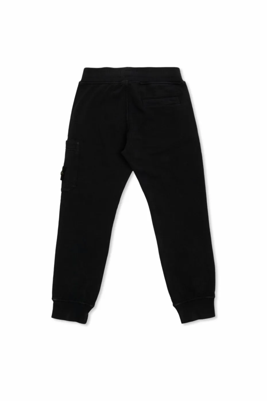 Stone Island Junior BLACK Pants with logo