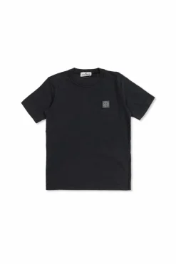 Stone Island Junior BLACK T-shirt with logo