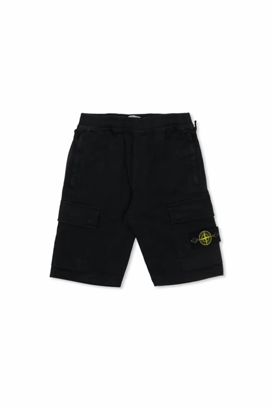 Stone Island Junior BLACK Logo shorts