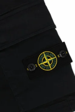 Stone Island Junior BLACK Logo shorts