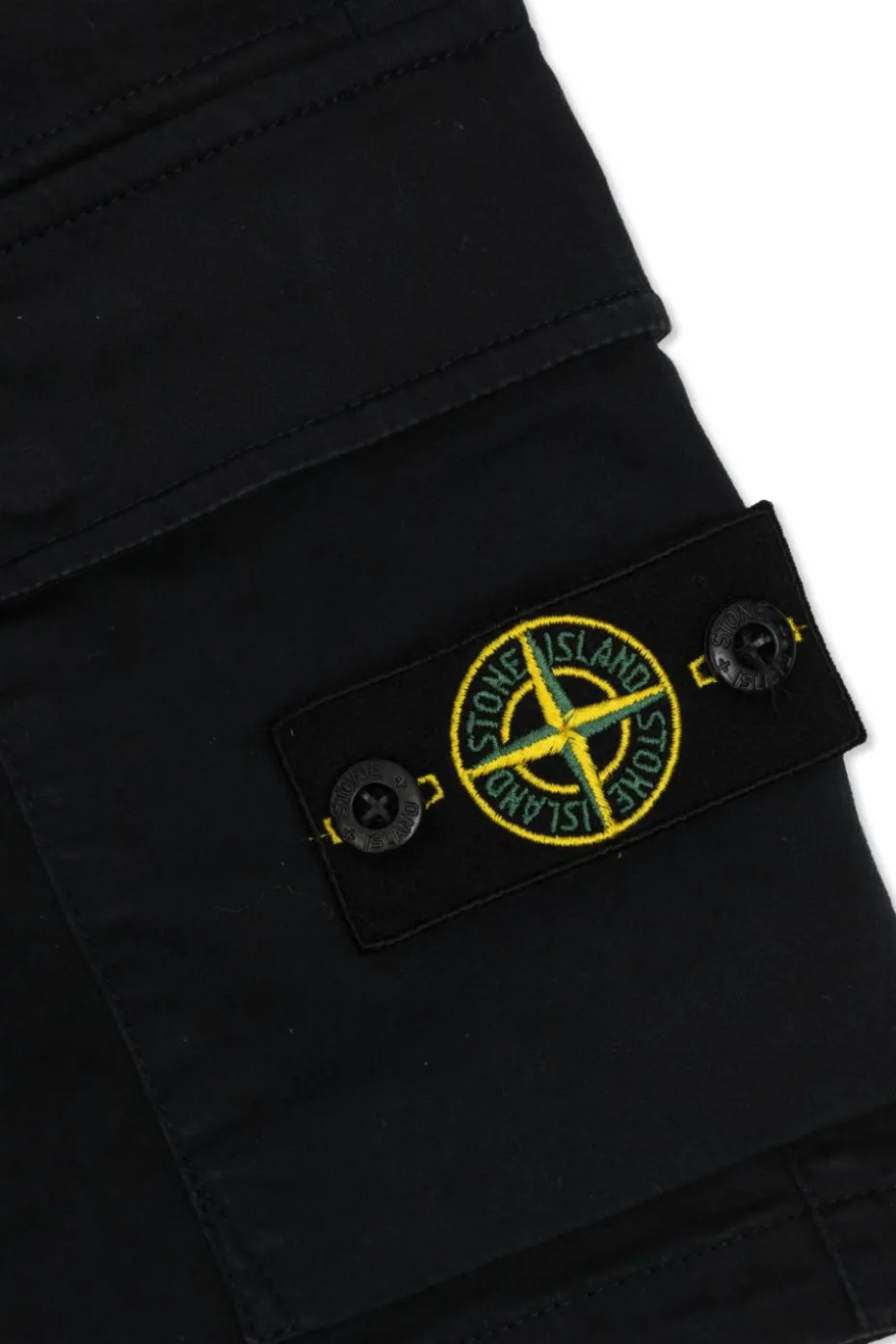 Stone Island Junior BLACK Logo shorts