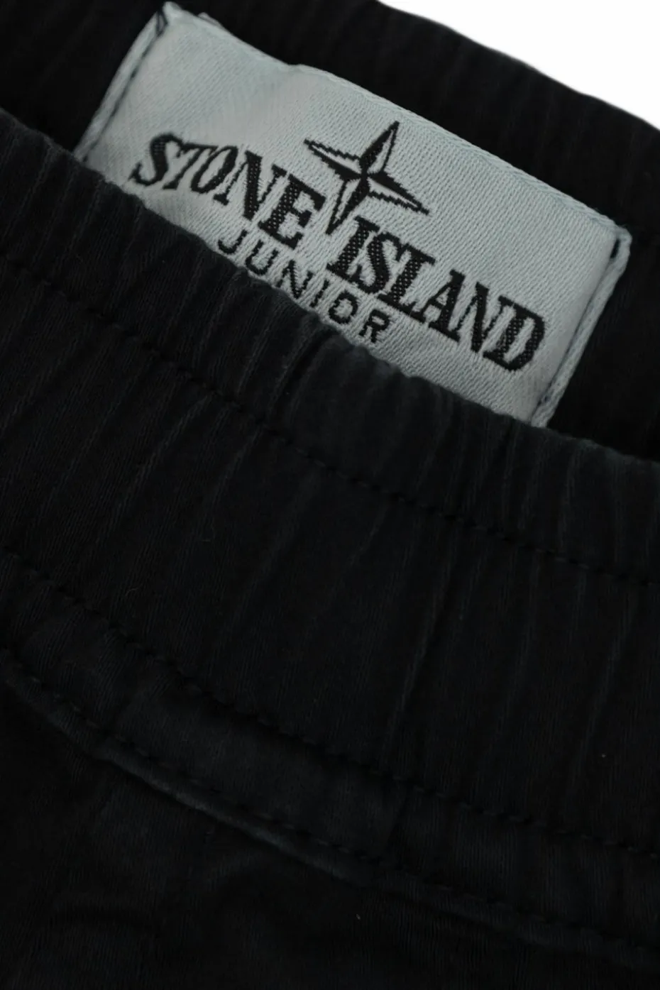 Stone Island Junior BLACK Logo shorts