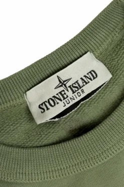 Stone Island Junior GREEN Sweatshirt with logo