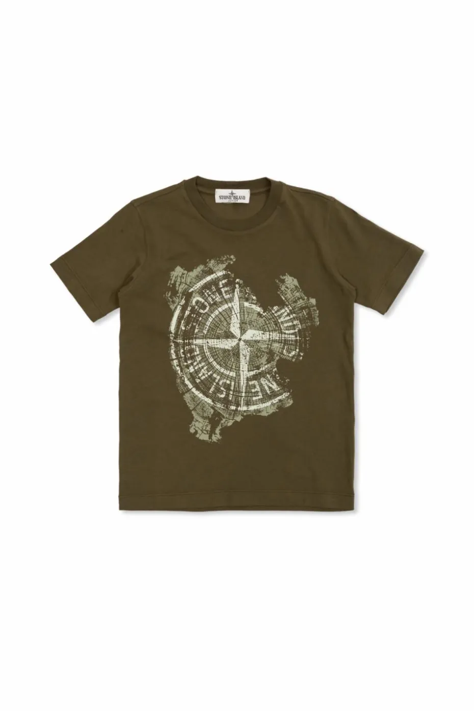 Stone Island Junior GREEN T-shirt with logo