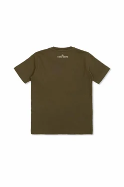 Stone Island Junior GREEN T-shirt with logo