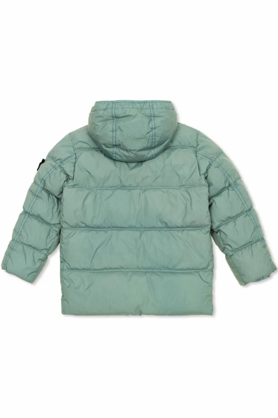 Stone Island Junior GREEN Down jacket with logo