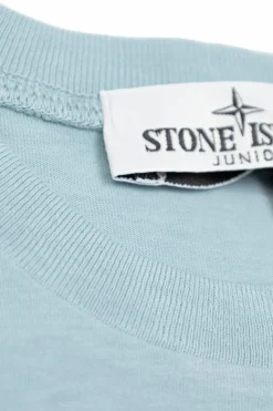 Stone Island Junior light blue T-shirt with logo