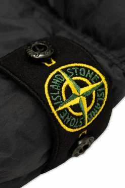 Stone Island Junior NAVY BLUE Down jacket with logo
