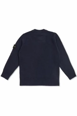 Stone Island Junior NAVY BLUE Sweater with logo
