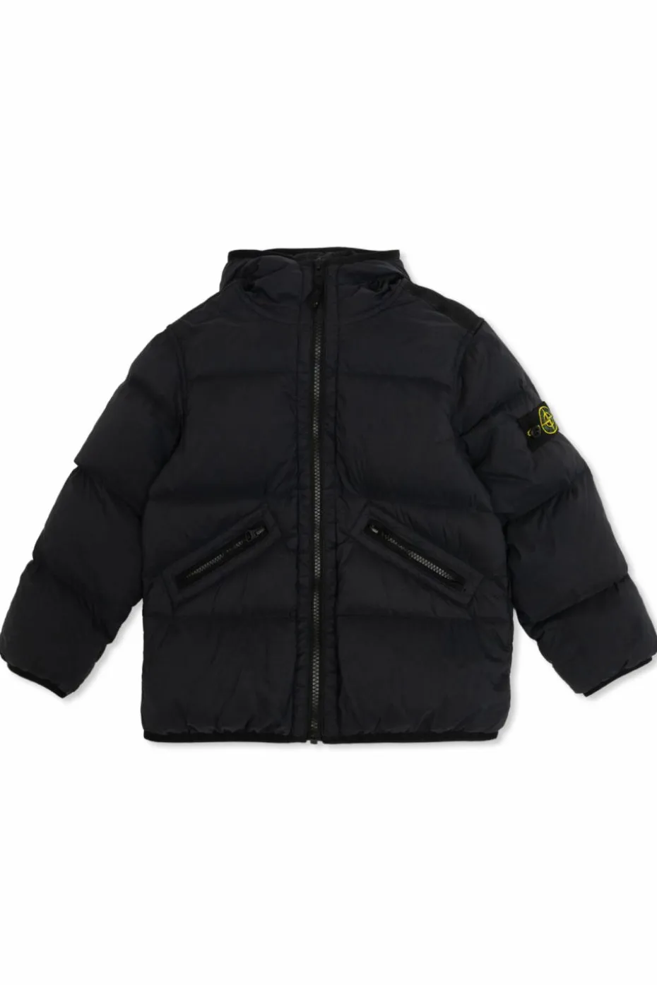 Stone Island Junior NAVY BLUE Down jacket with hood