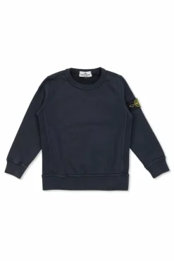 Stone Island Junior NAVY BLUE Sweatshirt with logo
