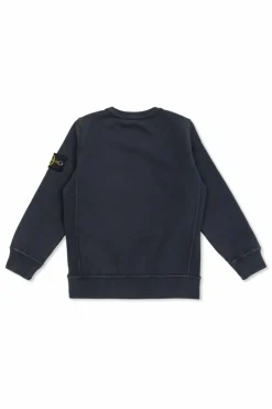 Stone Island Junior NAVY BLUE Sweatshirt with logo
