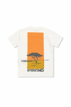 Stone Island Junior WHITE T-shirt with logo