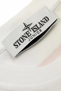 Stone Island Junior WHITE T-shirt with logo