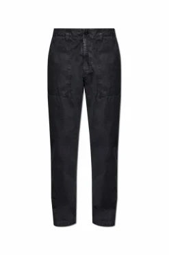 Stone Island NAVY BLUE Cotton pants.