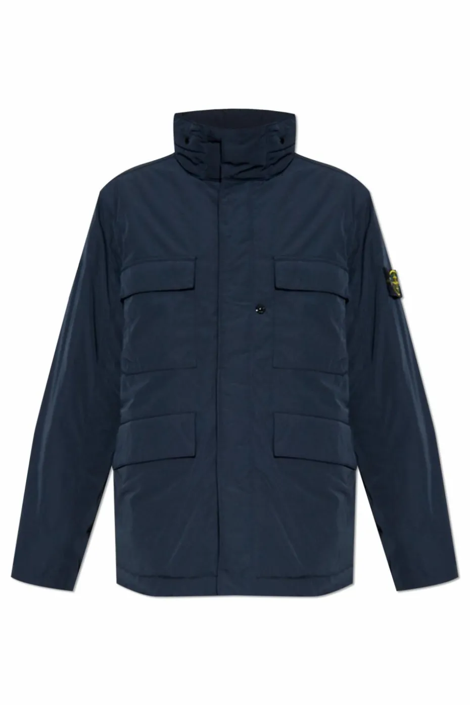 Stone Island NAVY BLUE Insulated jacket "Micro Twill"