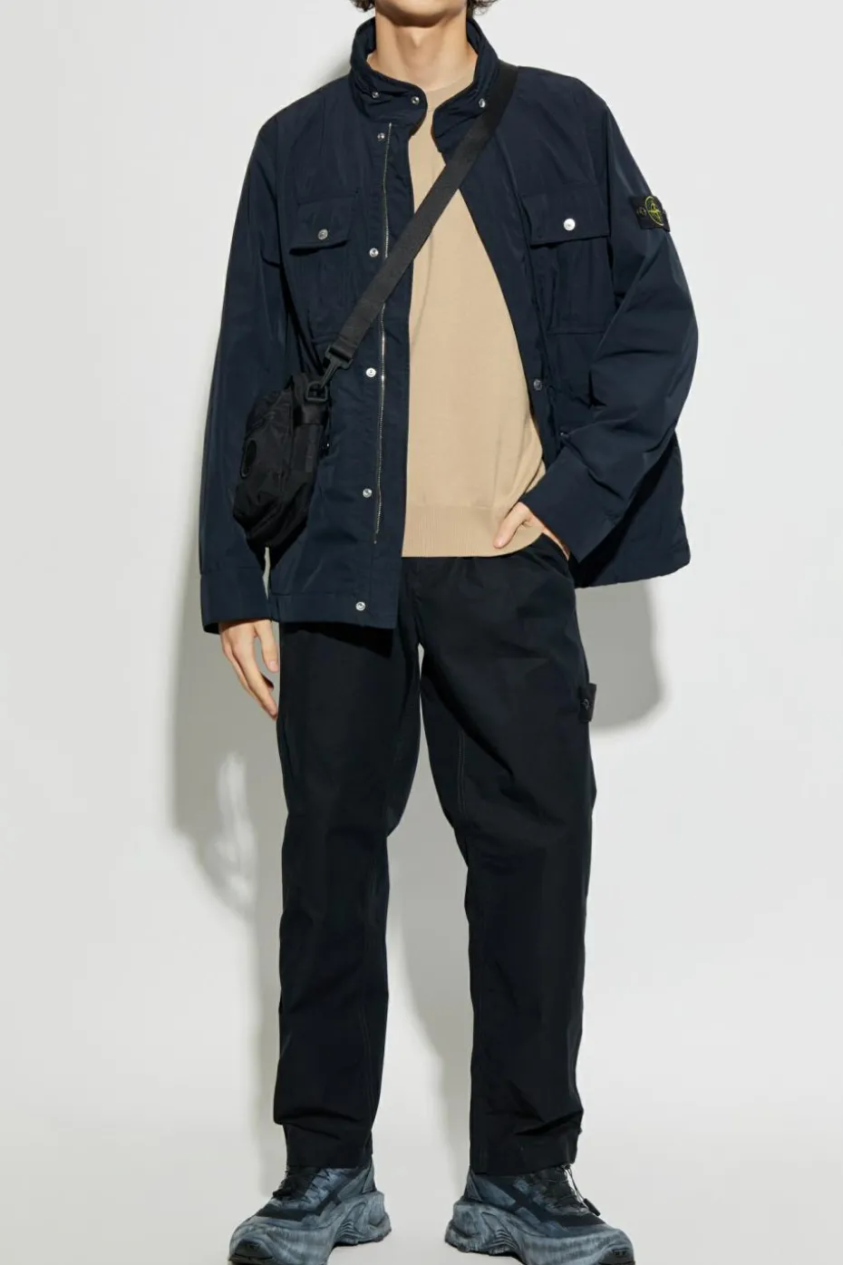 Stone Island NAVY BLUE Jacket Micro Twill