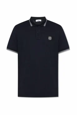 Stone Island NAVY BLUE Polo with logo