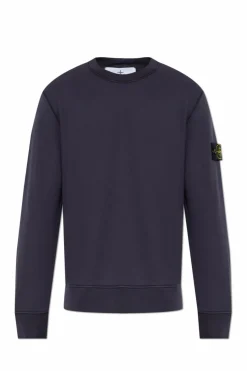 Stone Island NAVY BLUE Sweatshirt with logo