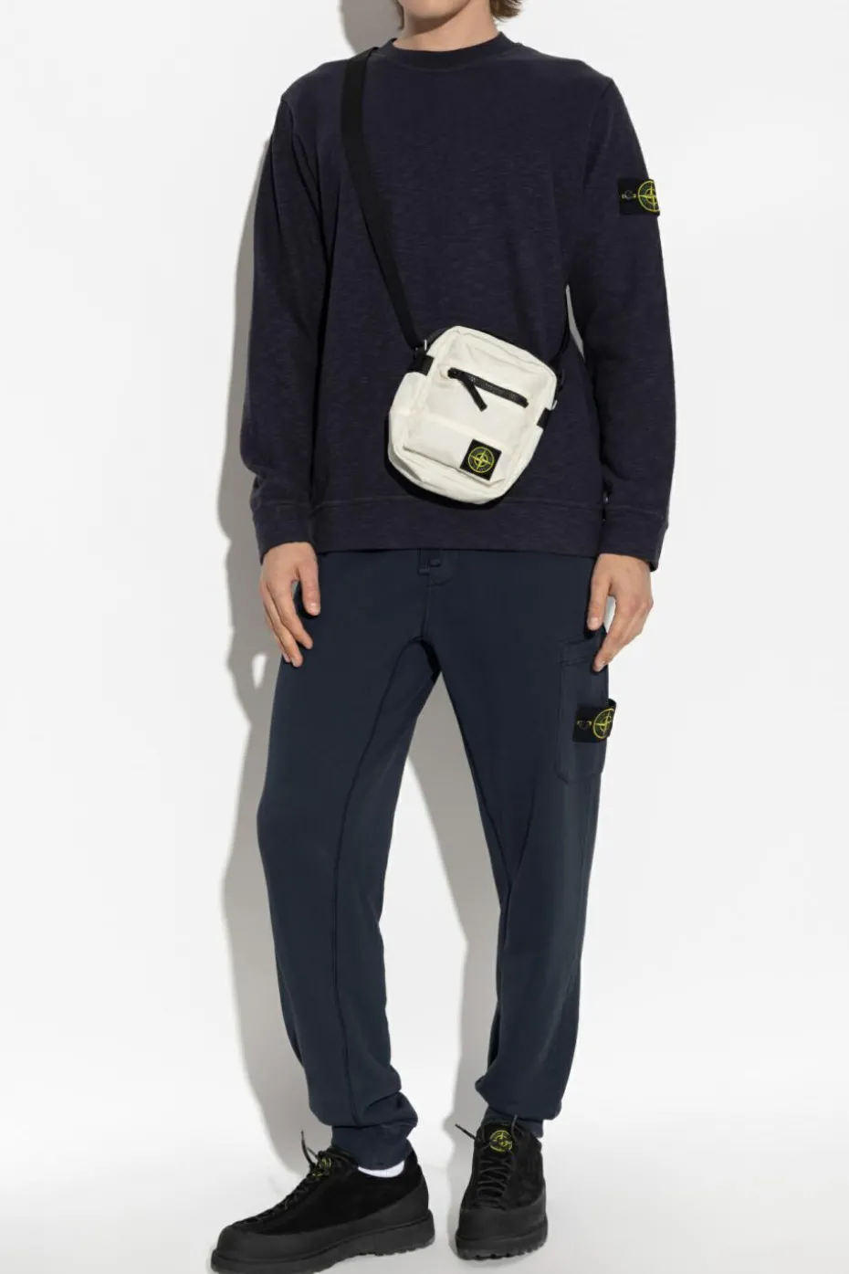 Stone Island NAVY BLUE Sweatpants with logo