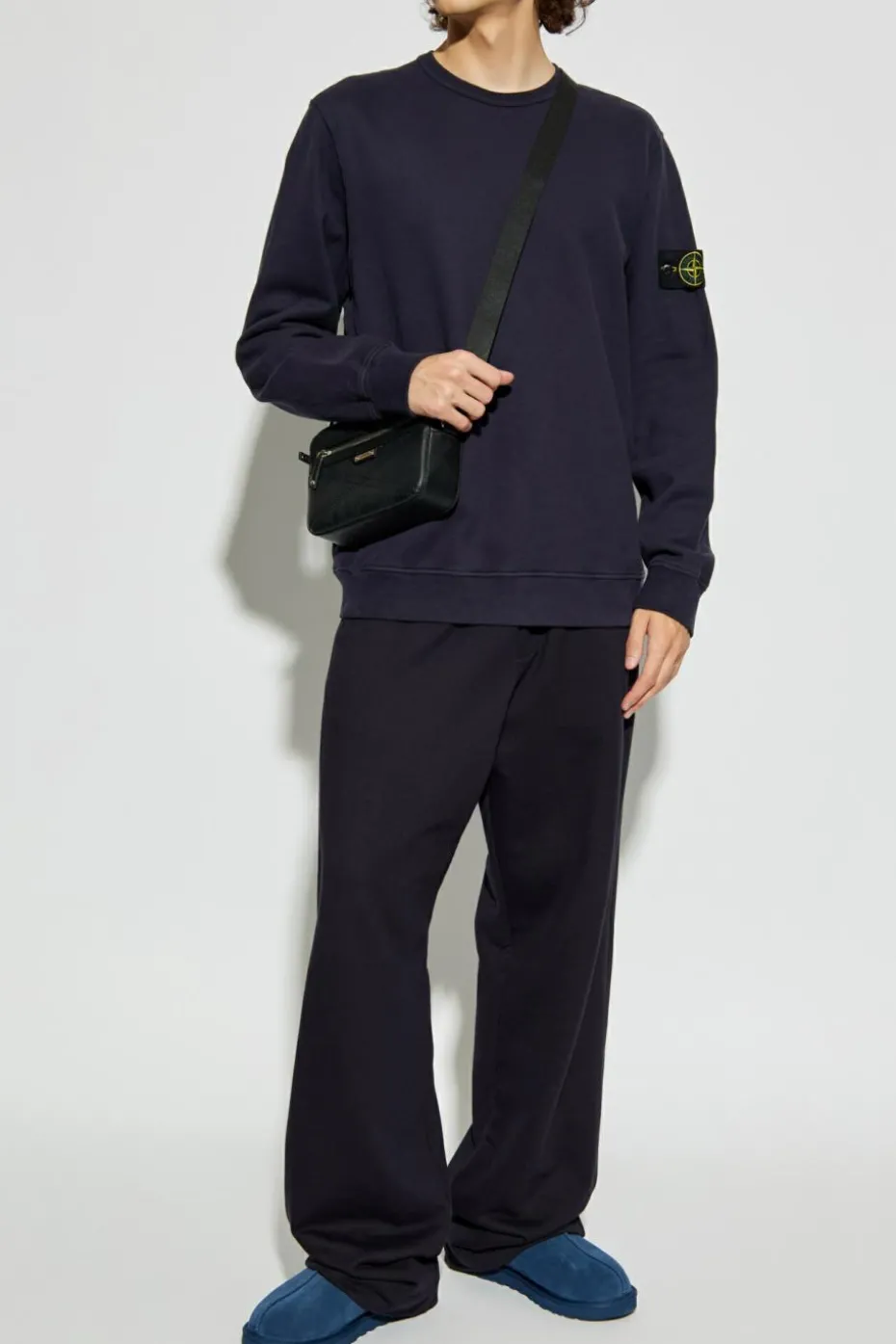 Stone Island NAVY BLUE Sweatshirt with logo