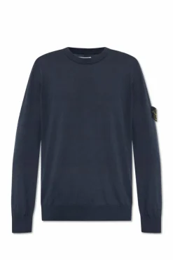 Stone Island NAVY BLUE Sweater with logo