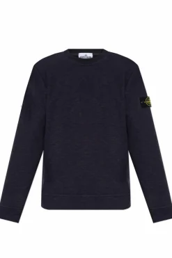 Stone Island NAVY BLUE Sweatshirt with logo
