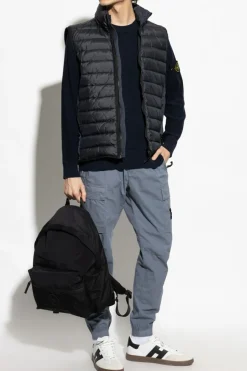 Stone Island NAVY BLUE Sweater with logo