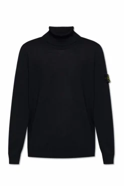 Stone Island NAVY BLUE Wool turtleneck