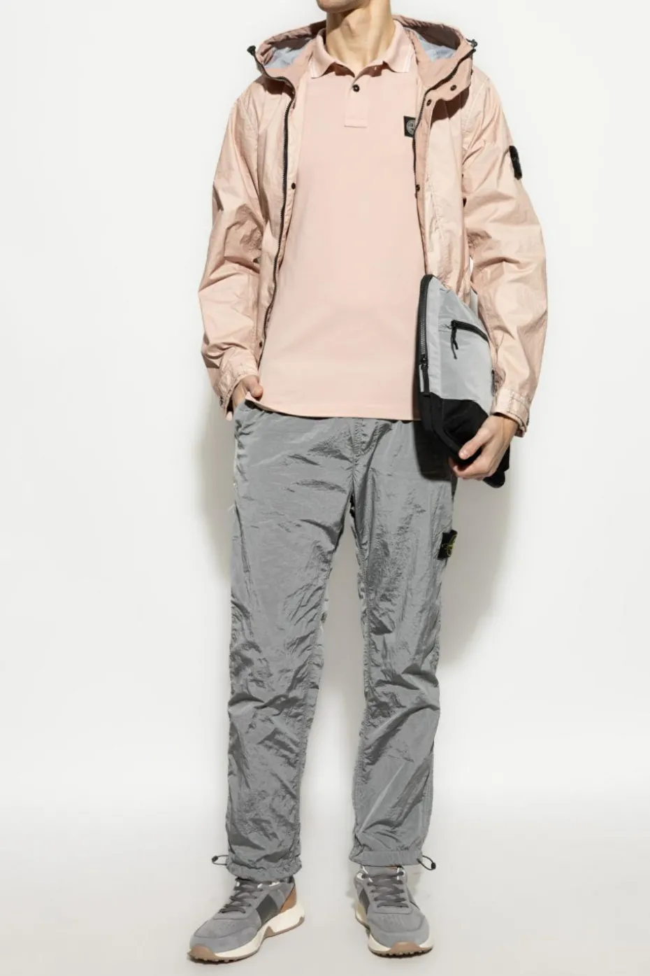 Stone Island PINK Polo with logo