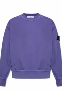Stone Island PURPLE Sweatshirt with logo