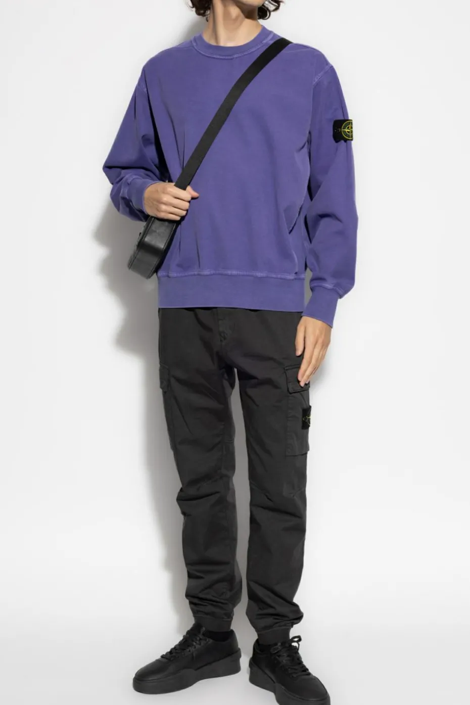 Stone Island PURPLE Sweatshirt with logo