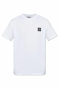 Stone Island WHITE T-shirt with logo