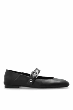 Stuart Weitzman BLACK Ballet flats `Mary Jane`