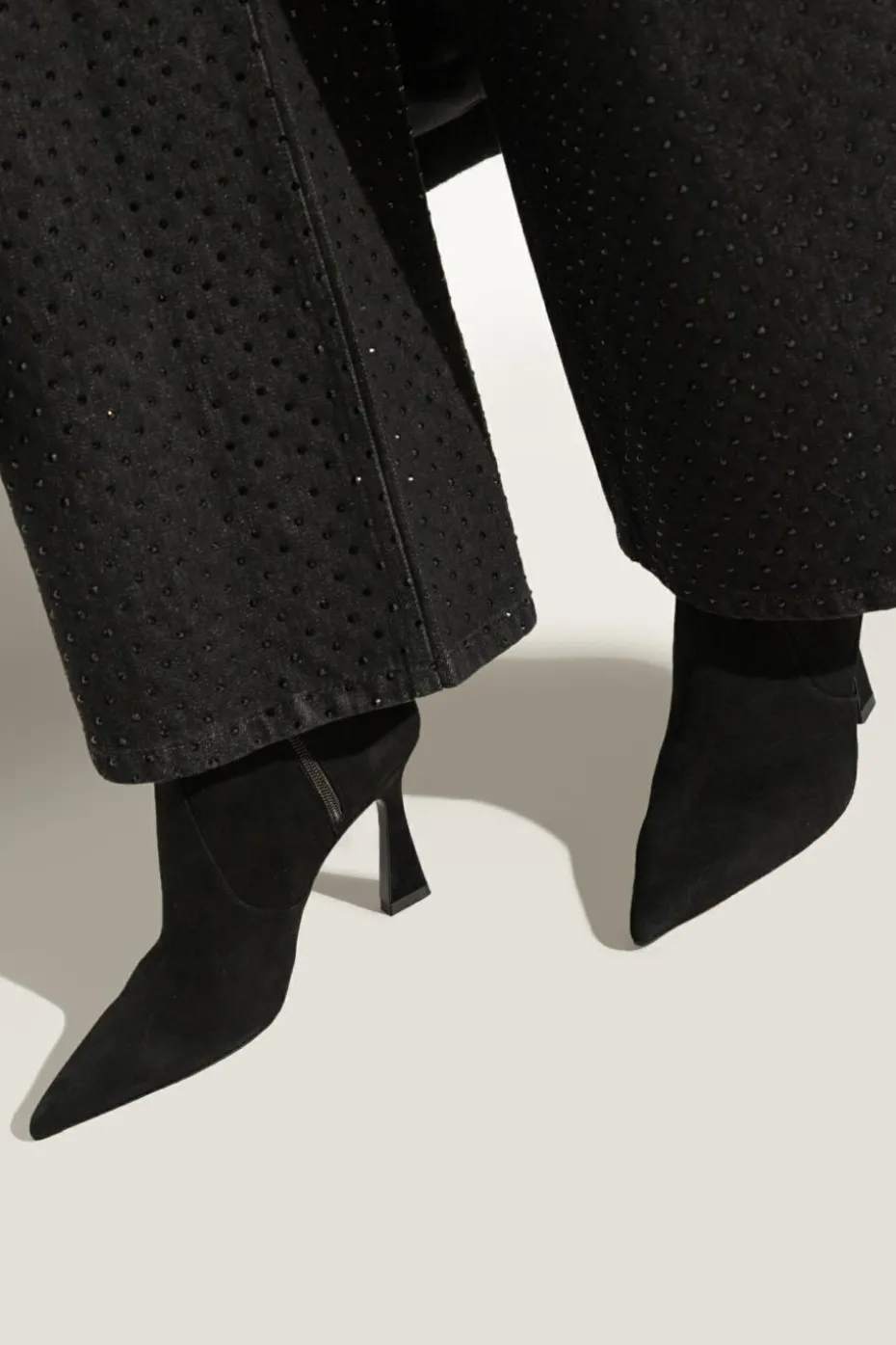 Stuart Weitzman BLACK Heeled ankle boots Vinnie