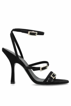 Stuart Weitzman BLACK Heeled sandals āGeorgieā