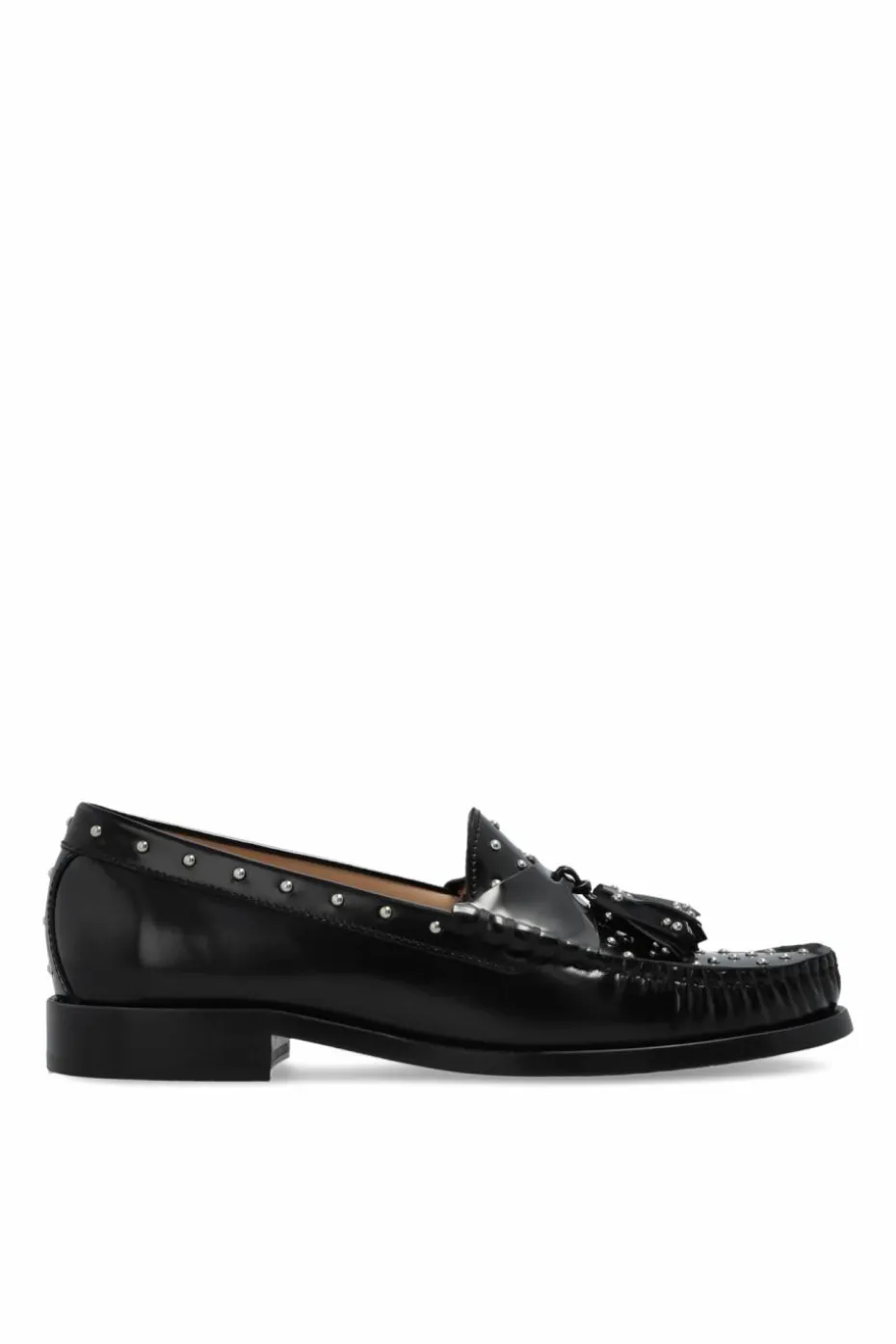 Stuart Weitzman BLACK "Lottie" loafers shoes