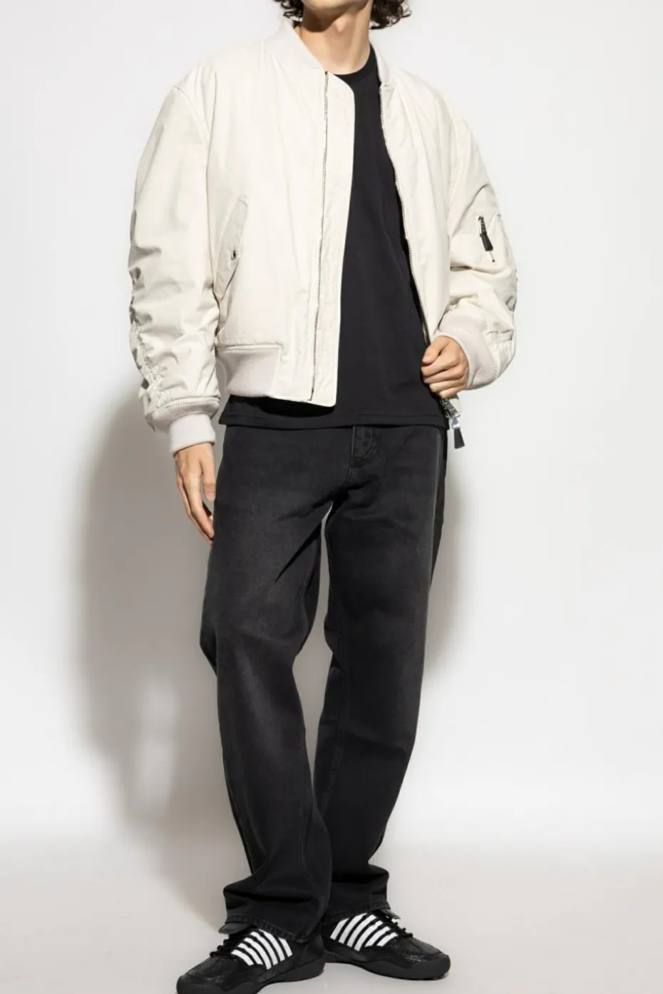 Studio Nicholson BLACK T-shirt `Bric`